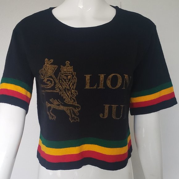 Tops - Lion Of JUDA Multi -Color Crop Top (S/M)